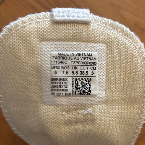 Converse White and Black Chunky Sneakers - Picture 5 of 5